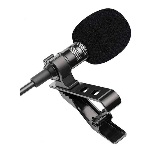 Microfone Lapela Profissional + Cabo Extensor 2m