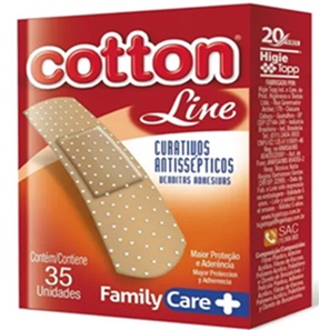 Kit com 2 Curativos Cotton Bege 35 Unidades cada em Oferta na Shopee