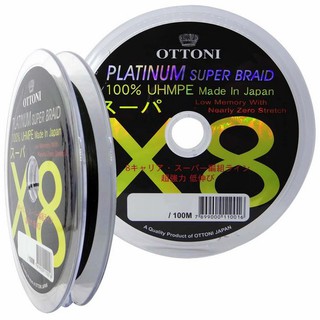 Linha Multifilamento Ottoni Platinum 8x - 1 Carretel de 100m Encerada Varias Medidas