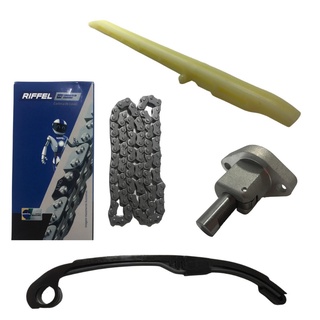 KIT CORRENTE COMANDO+GUIA CORRENTE+TENSOR CORRENTE+ACIONADOR CG TITAN 150 2004 ATÉ 2015