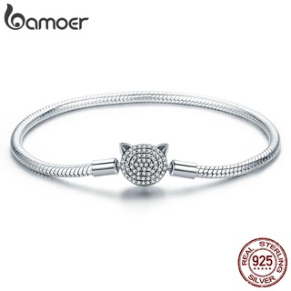 Bamoer Pulseira Com Corrente Prata Esterlina 925 Certificado