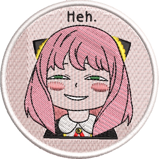 Anya smile spy x family patch anime bordado termocolante