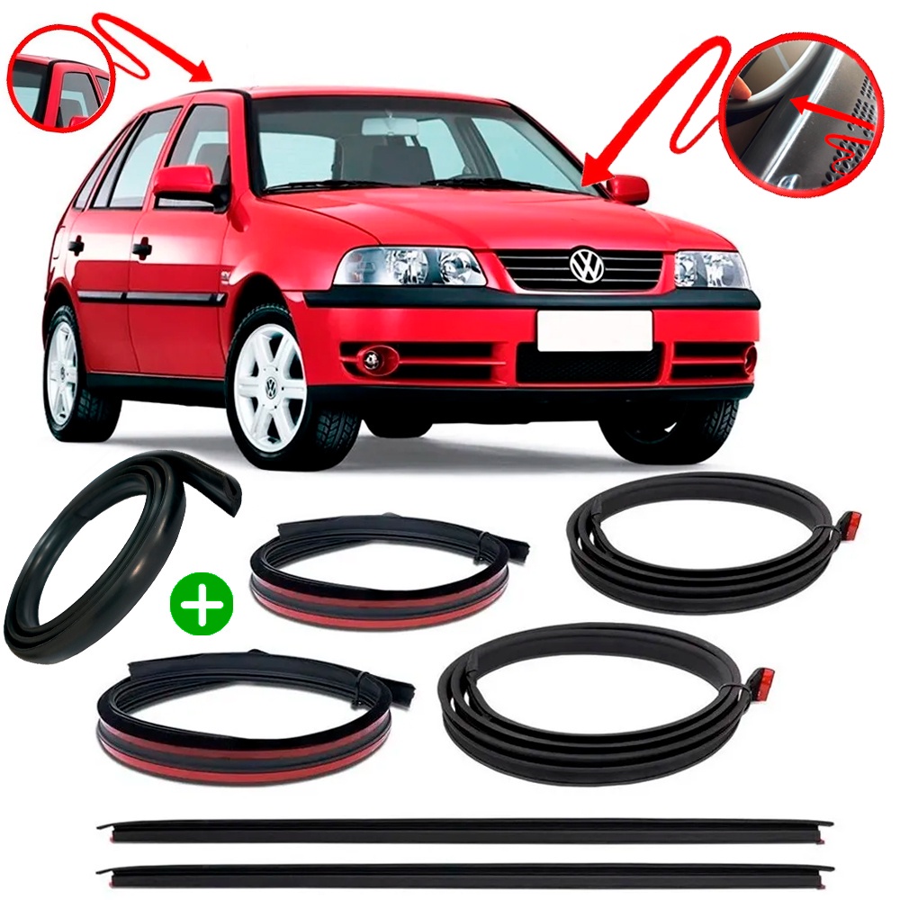 Kit Borracha Pingadeira Friso De Teto  e Acabamento Churrasqueira Gol G3 G4