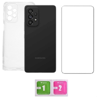 Capa Capinha Case Samsung Galaxy A53-5G Transparente Anti-Impacto + Película de Vidro em Oferta na Shopee