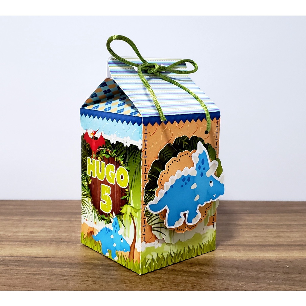 Kit Caixinhas Surpresa Personalizada Dinossauro Baby Lembrancinha Aniversario Infantil
