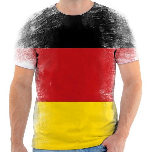 Camiseta, Camisa Amo Alemanha Bandeira Alemanha 2
