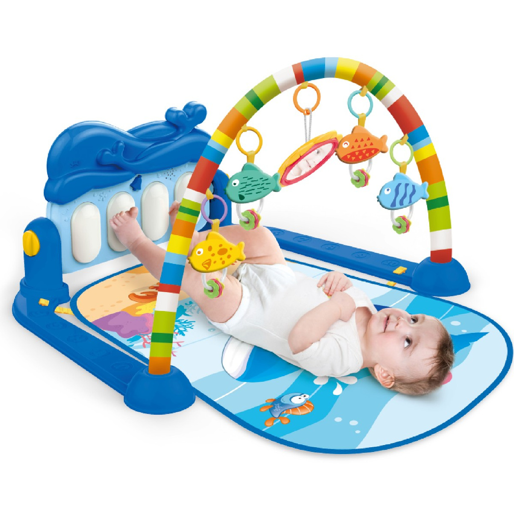 Tapete de Atividades com Play Piano Baleia Azul - Maxibaby - Mom & Baby