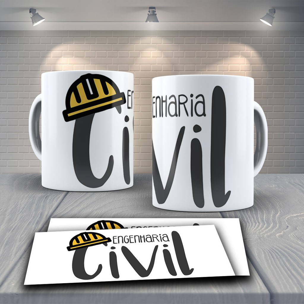 Caneca Personalizada Engenharia Civil Engenheiro Engenheira 192