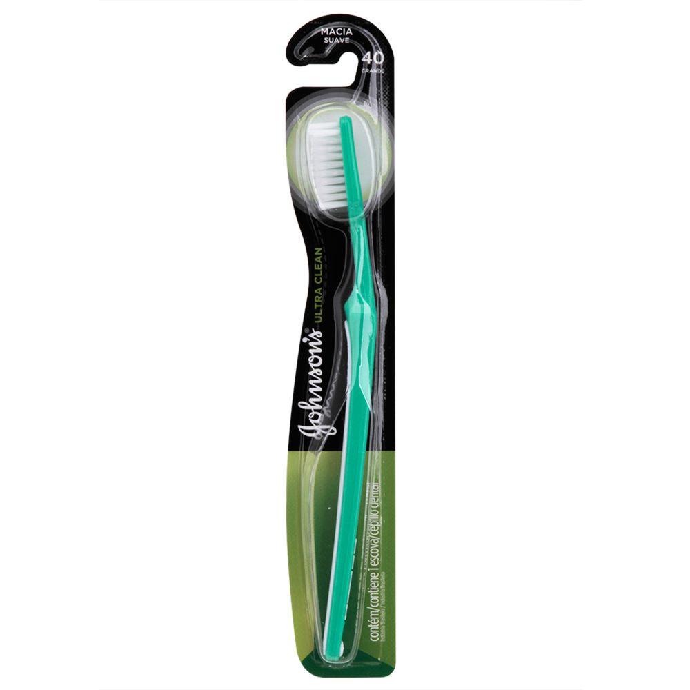 Detalhes do Kit com 3 Escovas Dental J&J Reach Ultra Clean Macia 40