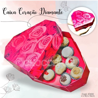 10 Caixas Coração Diamante 10 Doces Especial Dia Das Mães e Namorados Lembrancinhas e Presentes 3133 off em Oferta na Shopee