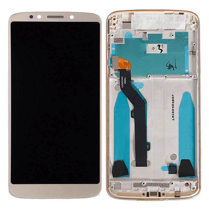Tela Frontal Touch Display Para Moto G6 Play Xt1922 / Xt1944+Com Aro