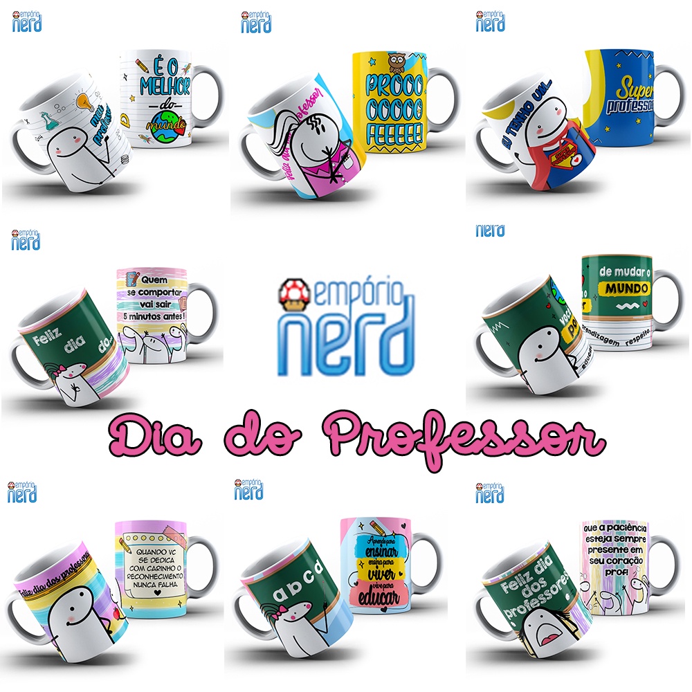 Caneca Em Porcelana Flork Professores Professor Professora 10 Modelos Shopee Brasil 8002