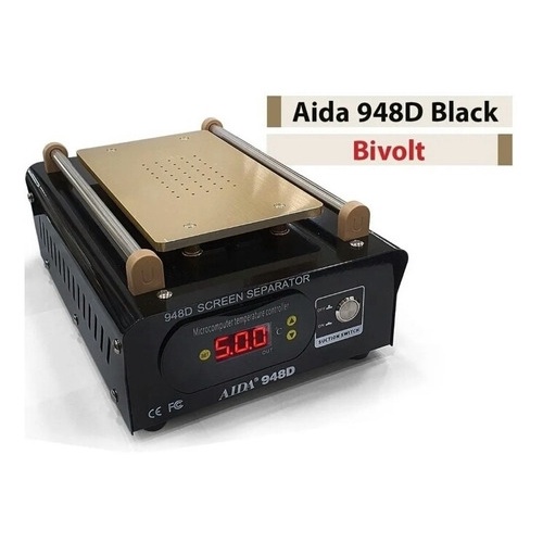 Maquina Separadora  Telas Lcd  Vacum Aida 948 D Black Bivolt