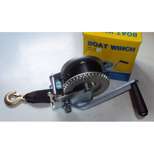 Guincho Catraca Manual C/ Fita Jet Ski Barco 1200 Lbs