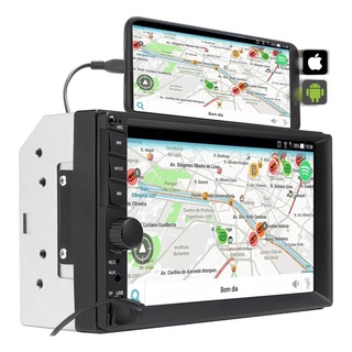 Central Multimídia Universal Dvd 2 Din Mp5 Bluetooth Espelhamento