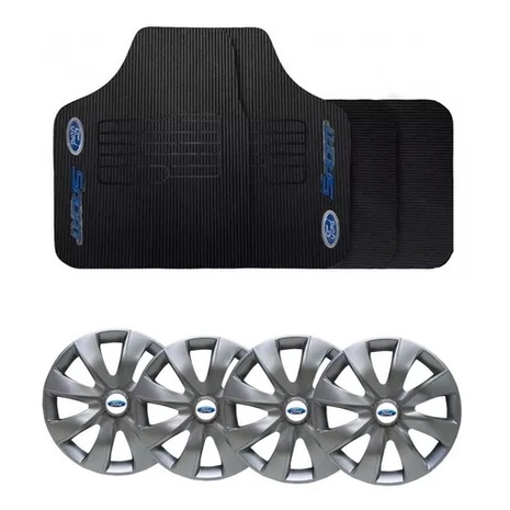 Jogo de Calotas Ford aro 13 e 14 Prime Fiesta 1995 a 2019+ Tapete