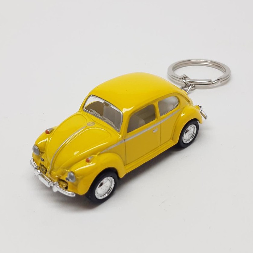 Chaveiro Miniatura Volkswagem Fusca Metal e Fricção 1/64