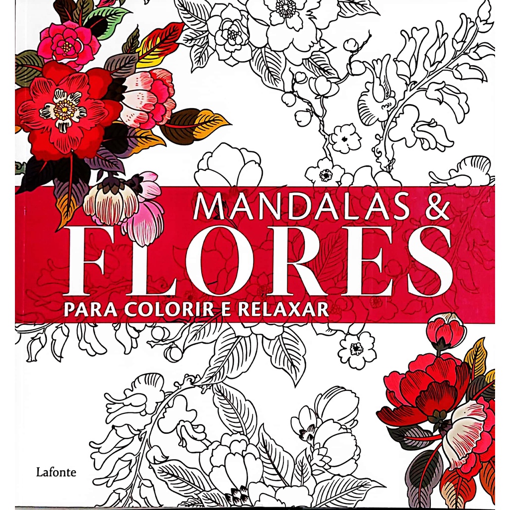Livro Mandalas e Flores para Colorir e Relaxar - Arteterapia Antiestresse em Oferta na Shopee