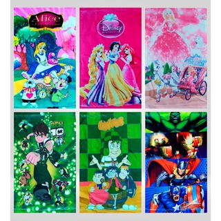 Kit 4 Toalhas De Mao Infantil Personagens Meninos E Meninas Diversos