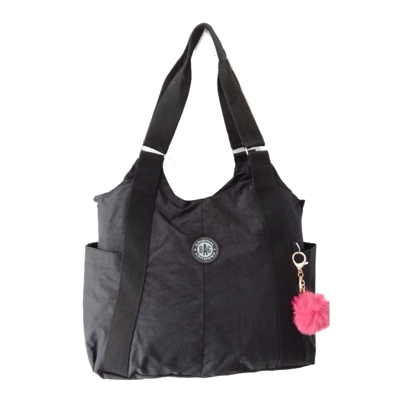 Kit 4 Bolsa Grande Em Nylon Tactel Tiracolo Transversal Cores Variadas alça transversal e ombro top