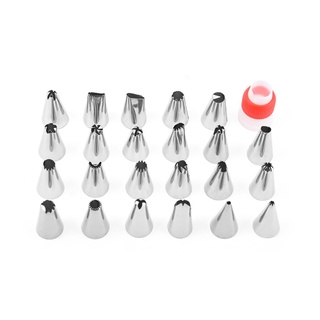 Bicos de Confeitar Kit Com 23 Bicos De Confeitar Bolo Torta Cupcakes Acompanha Adaptador
