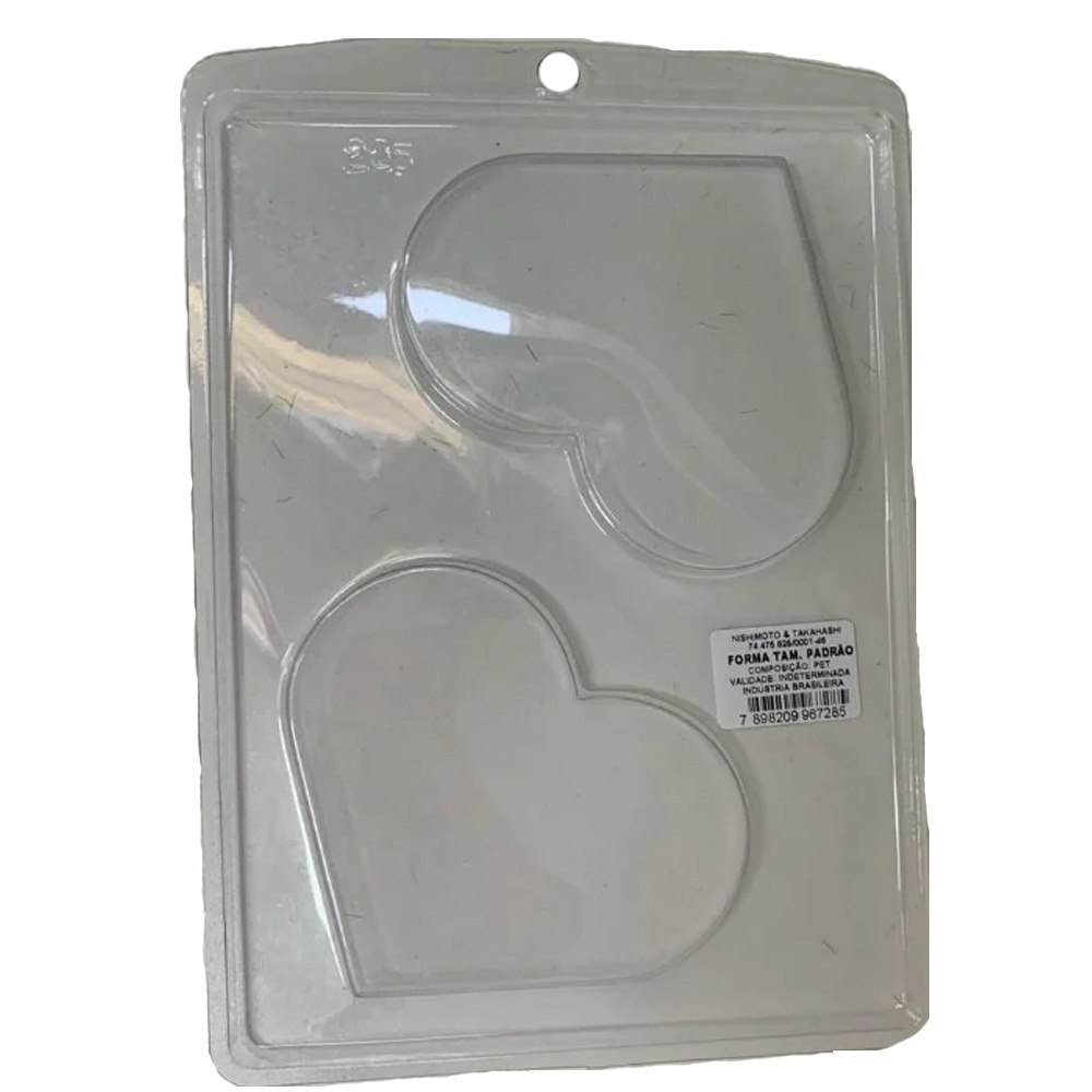 Forma de Acetato coração plano com 2 cav. Mod.225 Crystal - Home & Living