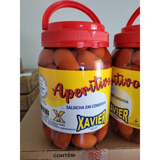 Pote de Salsichas em conserva 100 unidades  2,300 em Oferta na Shopee