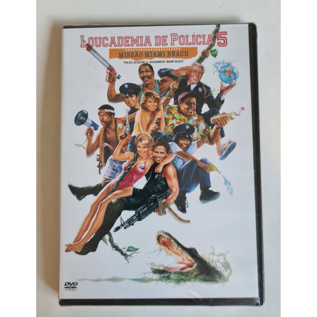 DVD Loucademia de Polícia 5 Missão Miami Beach Original Lacrado