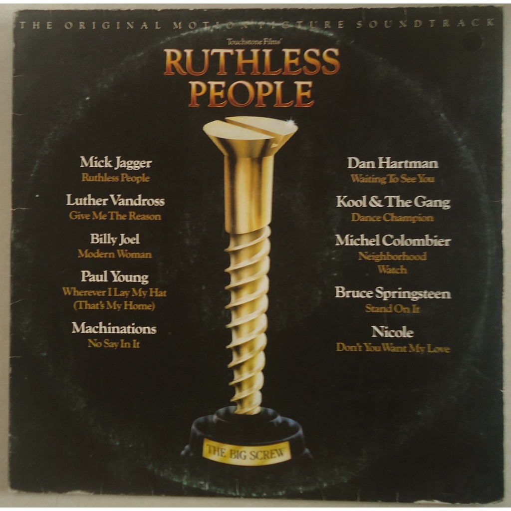 Lp Ruthless People 1986 Trilha De Filme Mick Jagger Paul Young, Disco de Vinil