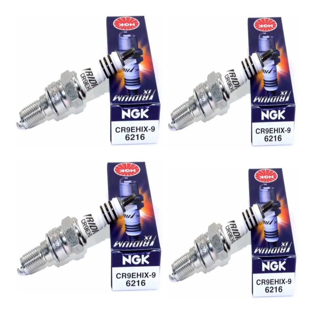 Jogo 04 Velas Cb 600f Hornet 2005 2006 2007 2008 2009 2010 2011 2012 2013 2014 2015 2016 Original Ngk Iridium Cr9ehix9 em Oferta na Shopee