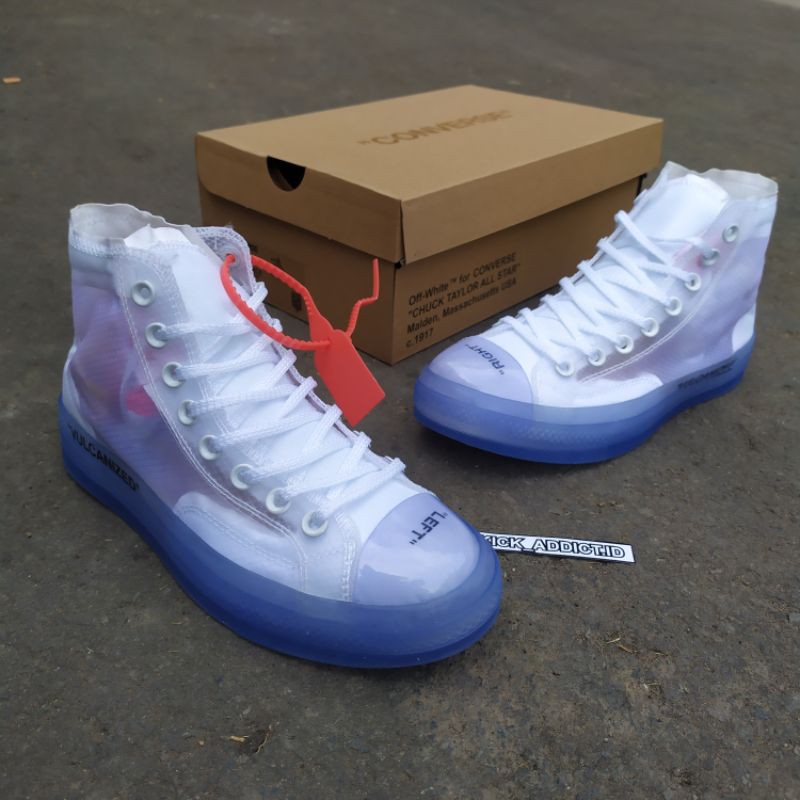 converse transparente noir