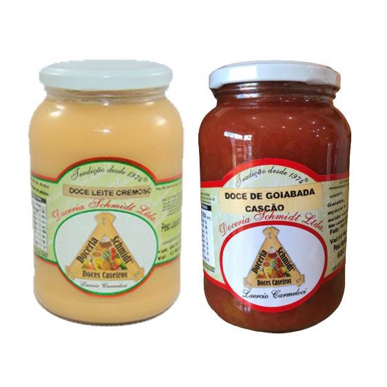 Combo Doce de Leite e Goiabada Cascão Cremosa - Caseira 680g