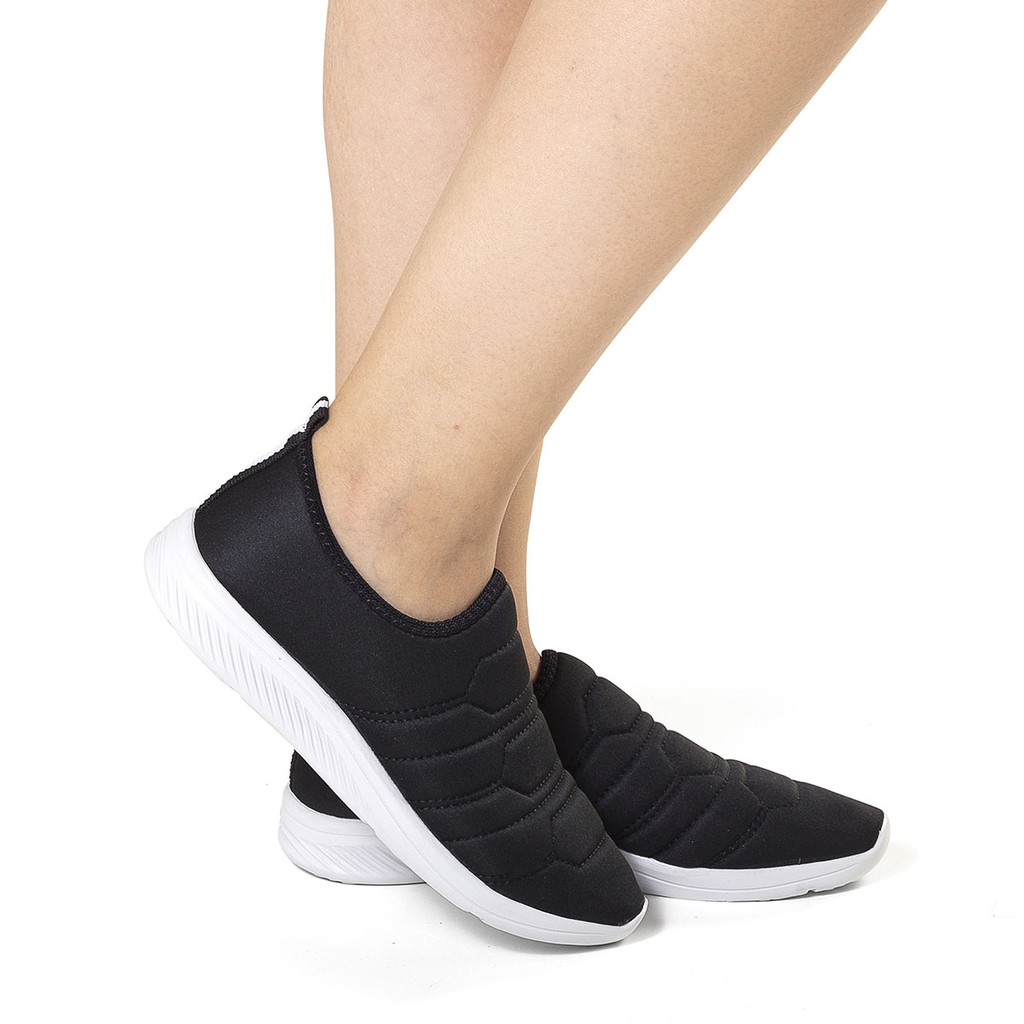 Tênis Meia Sem Cadarço Slip Calce Fácil Corrida Caminhada Academia Sapato Iate Slipon Tenis para caminhar correr caminhar mulher oferta promoção