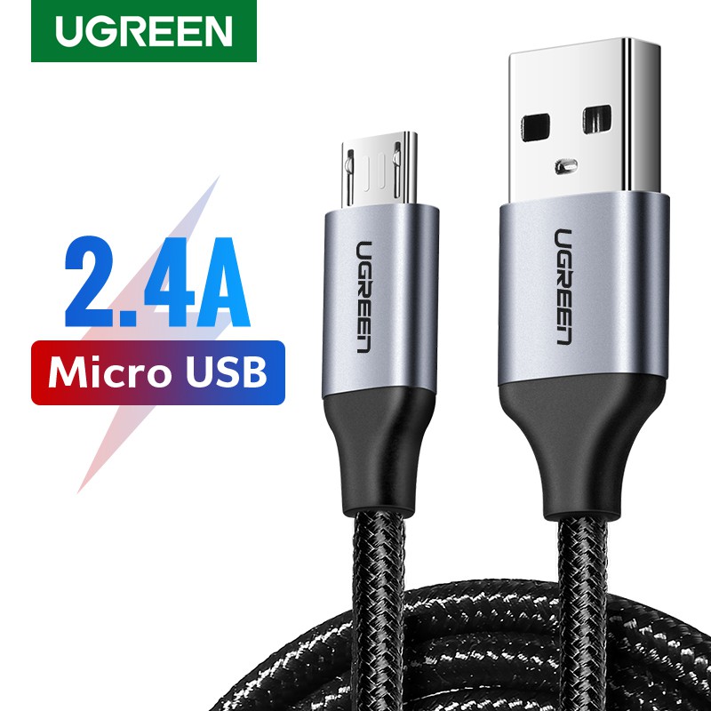 Cabo Micro USB UGREEN A Para B Android Charing Lead Carga Rápida E De Sincronização em Oferta na Shopee
