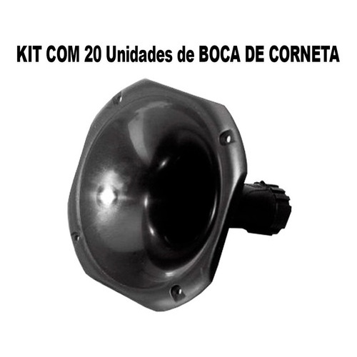 Kit 20 Corneta Bocal Cone Curto Plastico Boca Rosca Driver em Oferta na Shopee