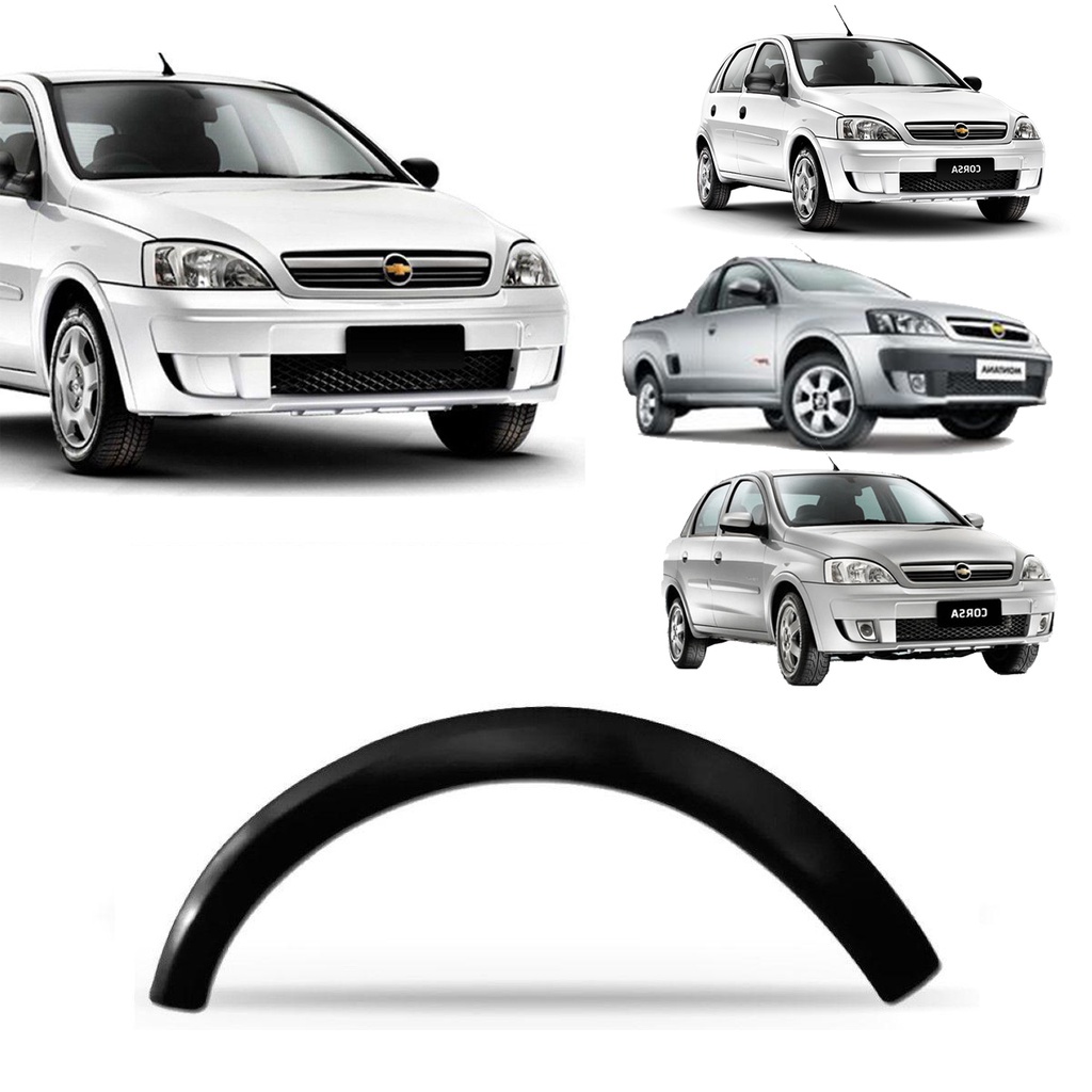 Moldura do Paralama Dianteiro Direito Corsa Montana 2003 2004 2005 2006 2007 2008 2009 2010 2011 2012 Joy Maxx Premium em Oferta na Shopee
