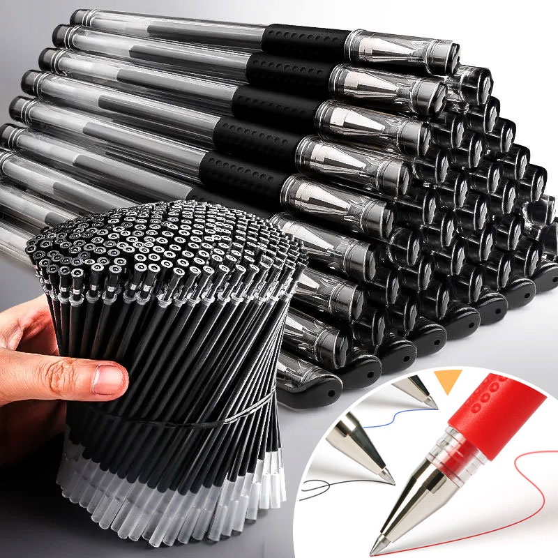 23pcs Conjunto Caneta Gel Material Escolar Preto Azul Vermelho Tinta 0.5mm Escola Estudantes Escritório Papelaria em Oferta na Shopee