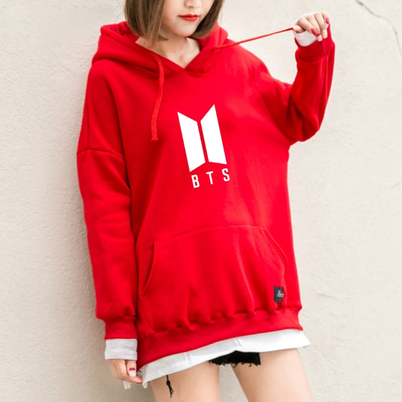 moletom bts vermelho