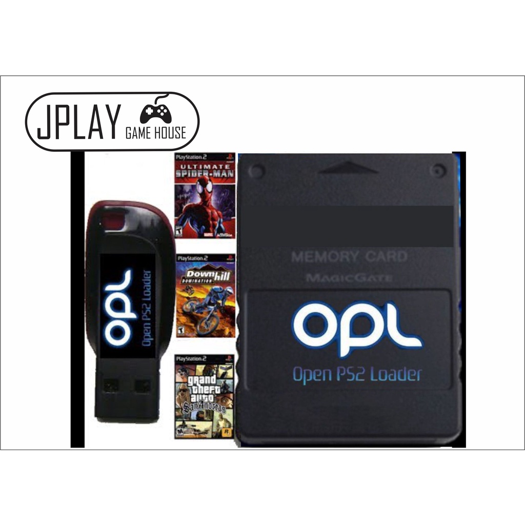 Memory Card Com Opl E Pen Drive 32gb Com Jogos Para Ps2