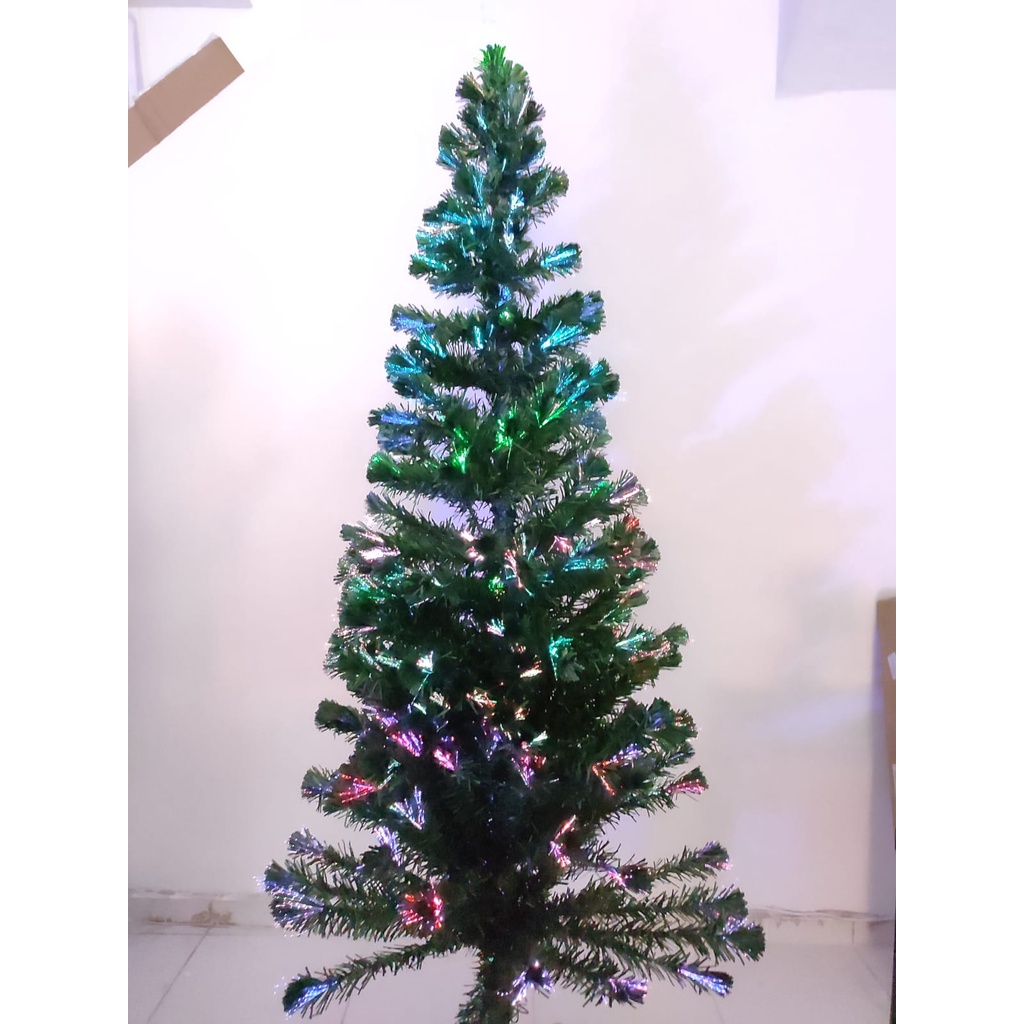 Arvore de Natal Fibra-ótica 2,10m 110V | Shopee Brasil
