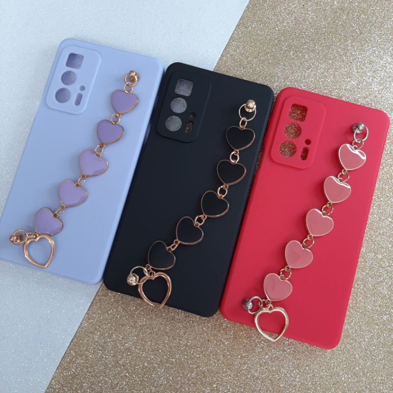 Moto Edge 20 Pro Capinha Capa Case Aveludada Com Corrente luxo para Celular Motorola