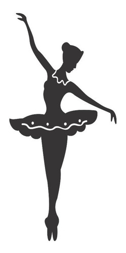 Adesivo De Parede Infantil Bailarina Dançando  Decorativo para sala, quarto, cozinha, guarda roupa, vidros, geladeira, Box
