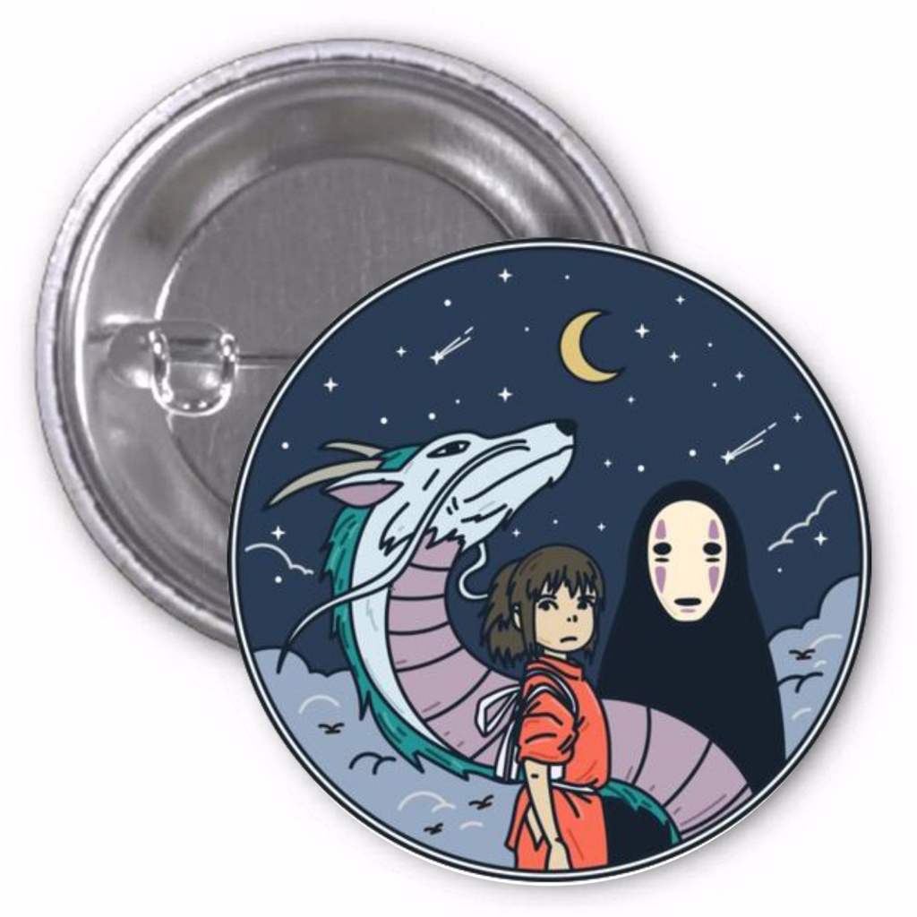 Botton Studio ghibli anime boton buton button broche em Oferta na Shopee