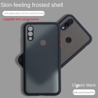 Capa De Celular De Silicone Vermelho Proteção Completa Antiqueda Para Redmi Note7/Note7Pro