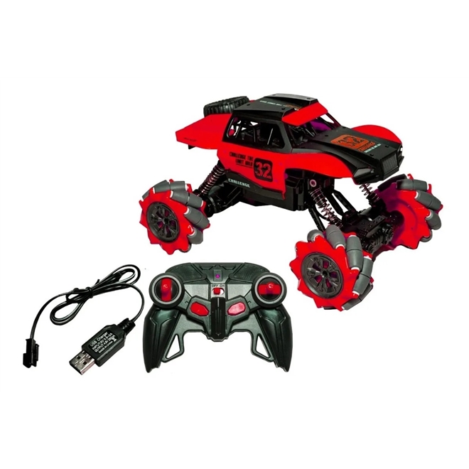 Carro controle remoto jipe monstro vermelho | Shopee Brasil