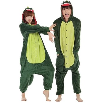 Pijama Kigurumi Cosplay Dinossauro Verde