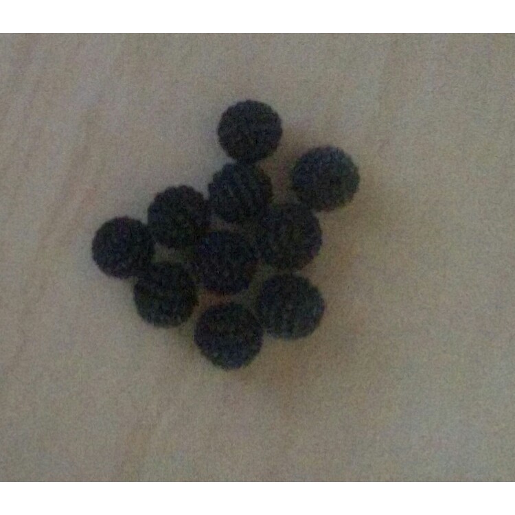 10 Pérola Craquelada preta 10mm