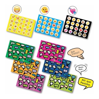600 Stickers Figurinhas Frases Emojis Para Foto Scrapbook em Oferta na Shopee