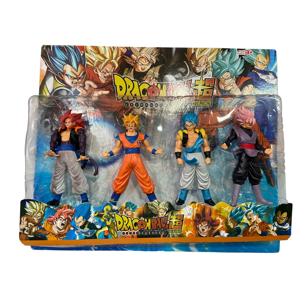 Kit 4 Bonecos Dragon Ball Z - Goku, Vegeta, Gogeta E Broly! - Escorrega ...