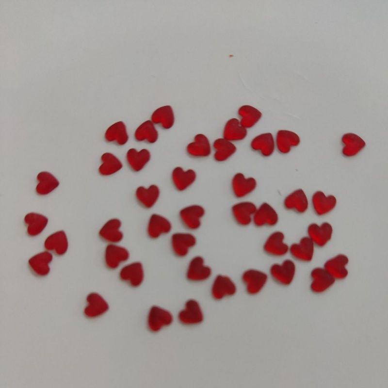 Pedras coração 4mm fosco pedrarias para unha em Oferta na Shopee